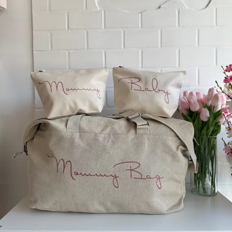 Borsone Mamma Ospedale Neonato – Set Personalizzato con Pochette