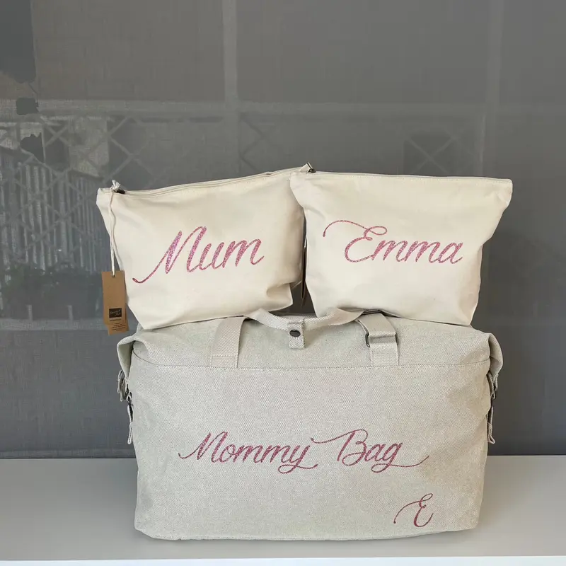 Borsone Mamma Ospedale Neonato – Set Personalizzato con Pochette