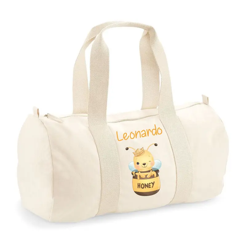 Borsone Nascita Personalizzato  in Cotone Ape Honey