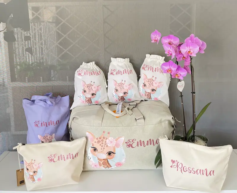 Borsone Parto Neonato – Set Completo Personalizzato Giraffa