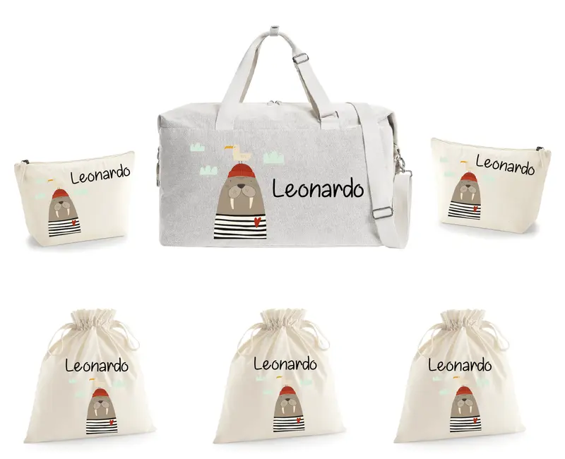Borsone Parto Neonato – Set Completo Personalizzato Tricheco
