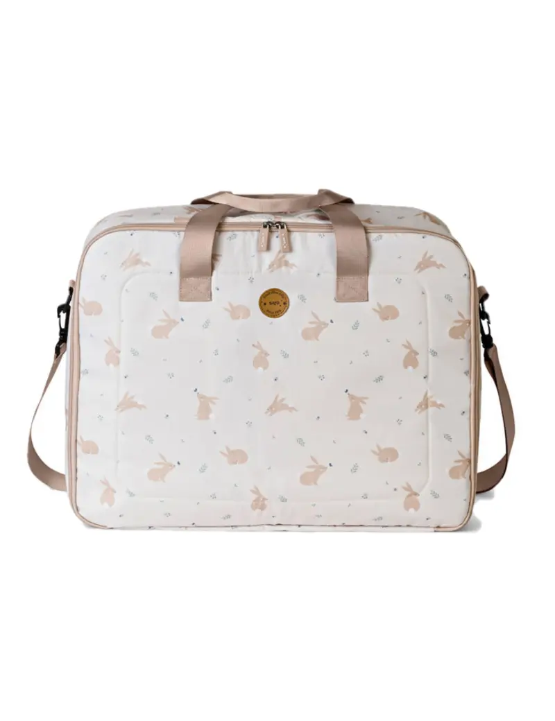 Borsone per Mamma e Bimbo (Borsa Parto) - Bunny Cotton PERSONALIZZABILE