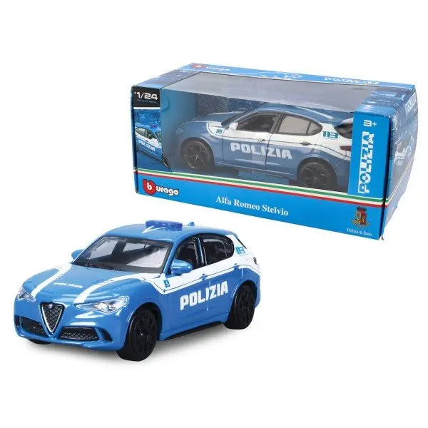 Burago Auto Alfa Stelvio Polizia 1