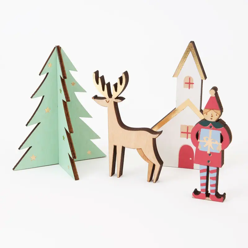 Calendario dell’Avvento in Valigetta – Meri Meri Christmas Village in Legno