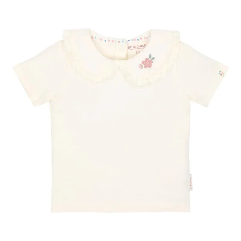 Camicia a maniche corte con colletto - Bianco