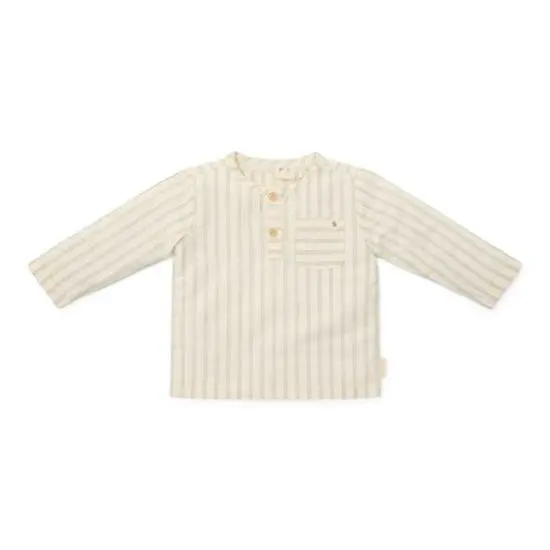 Camicia maniche lunghe forest green stripe - Little Dutch