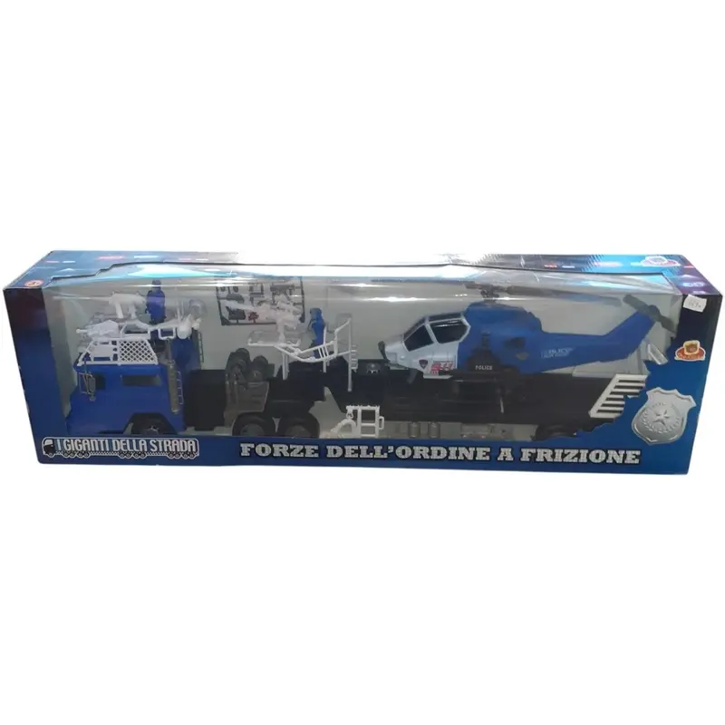 Camion Bisarca Mezzi Polizia Elicottero 25x85 Scat 37384