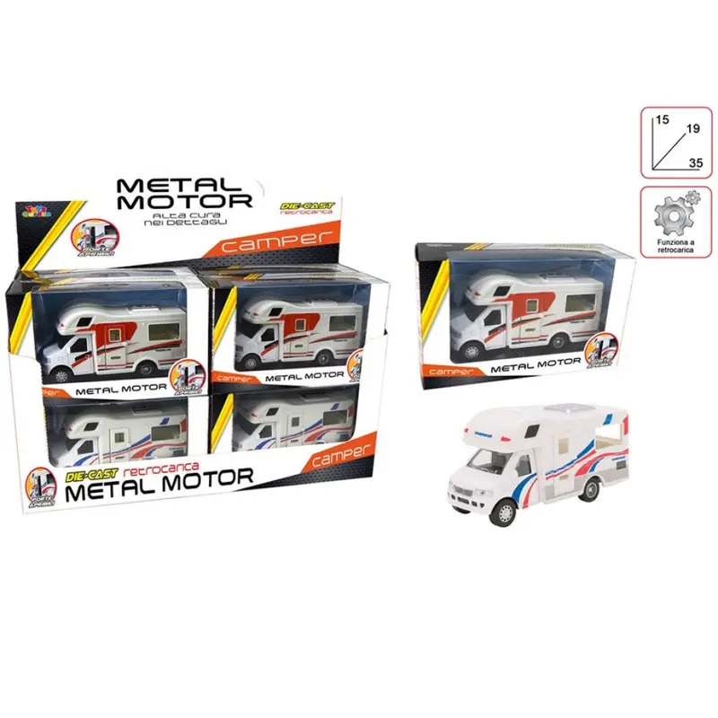 Camper Die Cast Toys Garden 27075 Modellino In Metallo Con Frizione