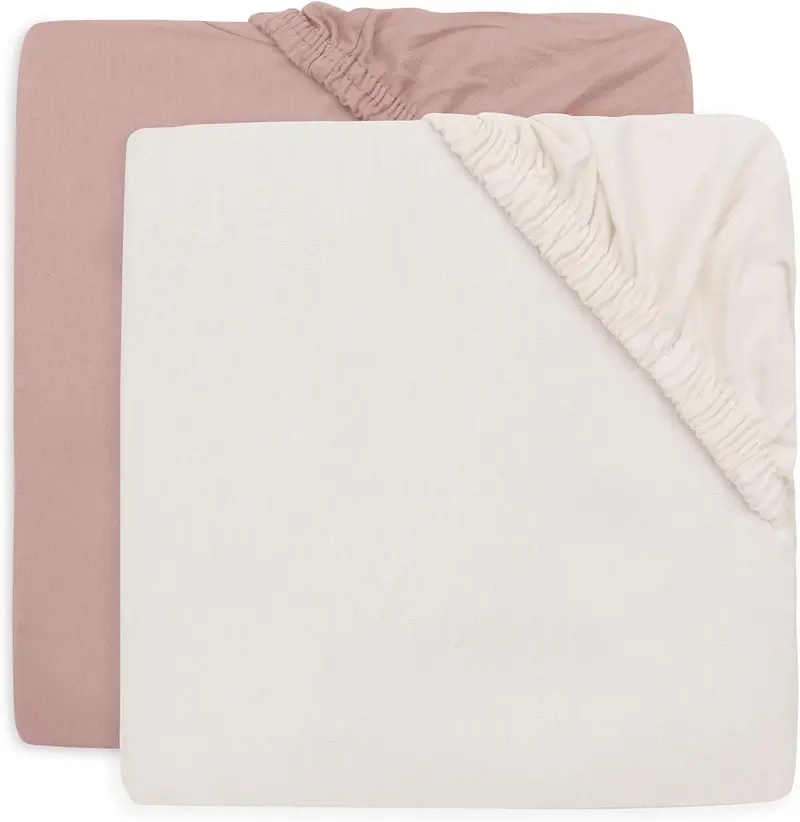 Canu - 2 lenzuolini 70x140 jollein rose pink /ivory