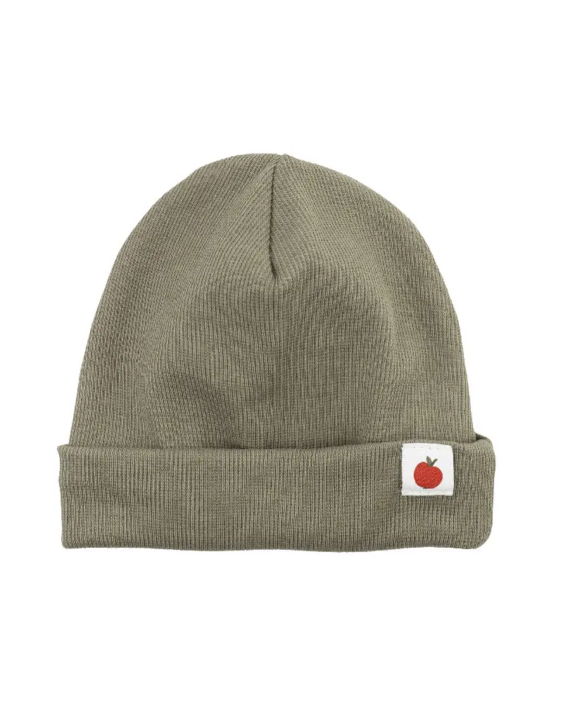 Cappellino Beanie in Cotone Biologico a Costine - Wooly Organic