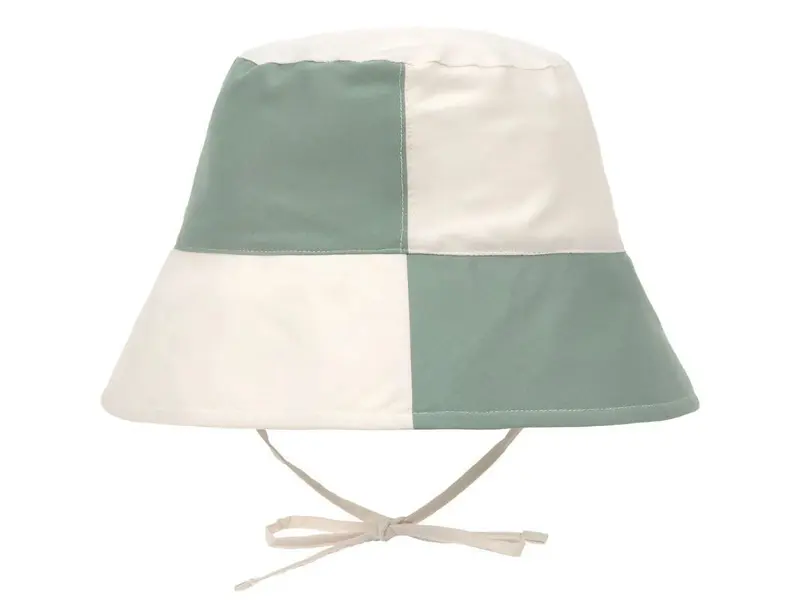 Cappellino estivo Reversibile con Laccetti (Protezione UV 80) - Checkboard Green