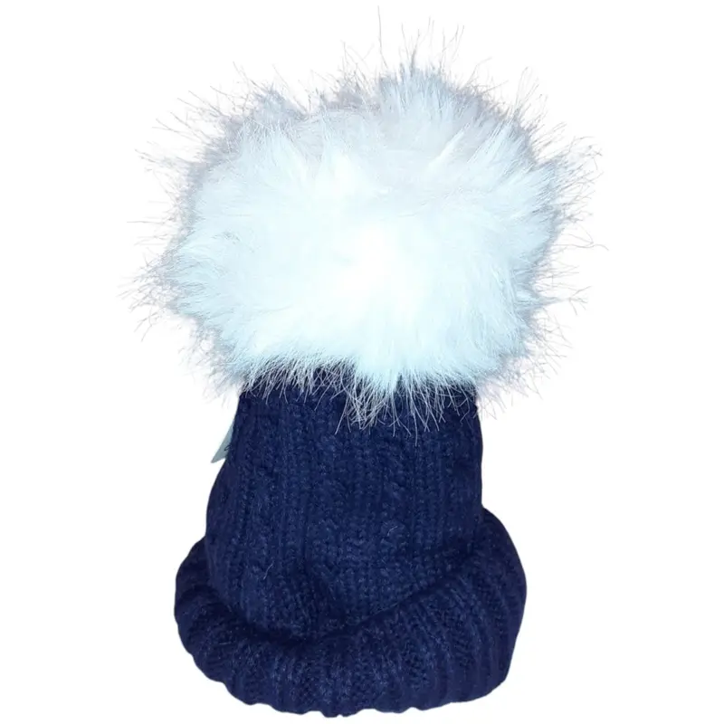 Cappellino Pon Pon Bambina Caldo Taglia Unica 1-4 Anni Enviva Q-42