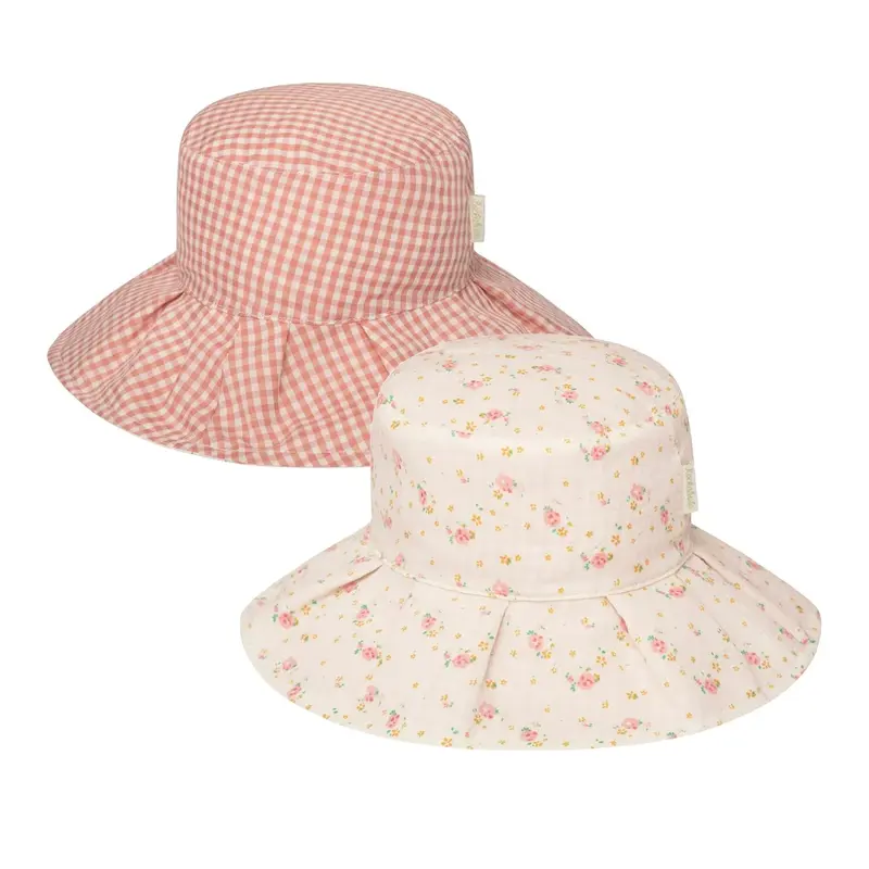 Cappello reversibile tiny blossom - 3-6anni