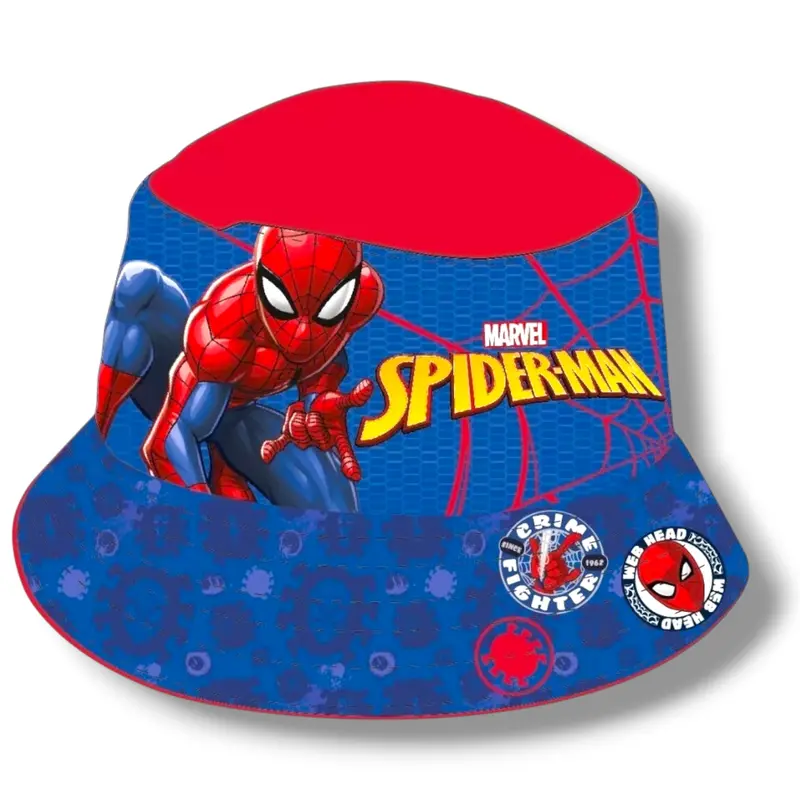 Cappello SPIDER-MAN Taglia 54 cm Pescatore Bambina Sole Bambini per Estate
