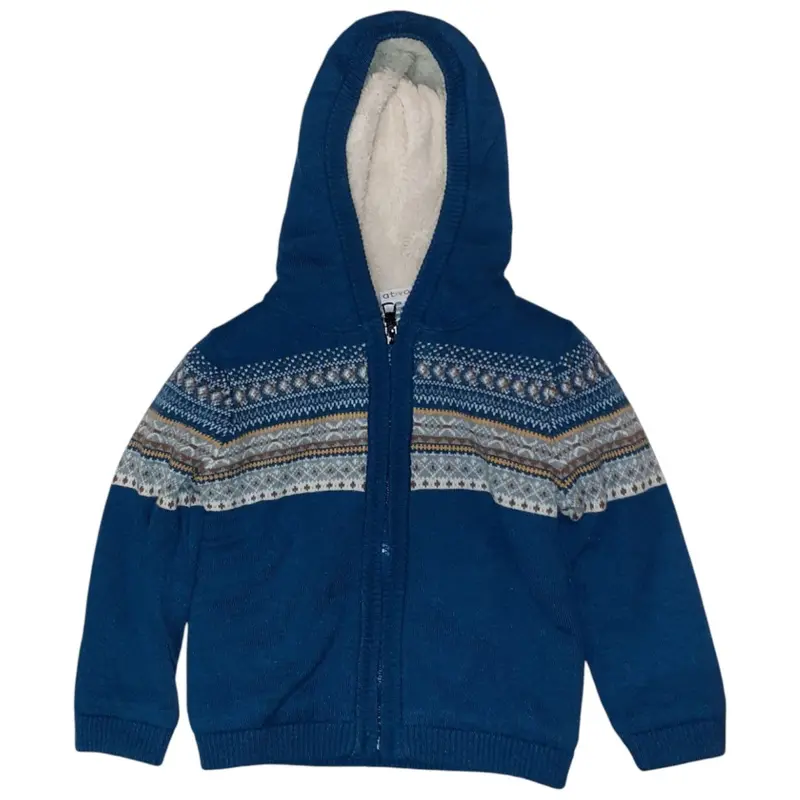 Cardigan Bambino Blu Calda Pelliccia Ativo BB-XH0465