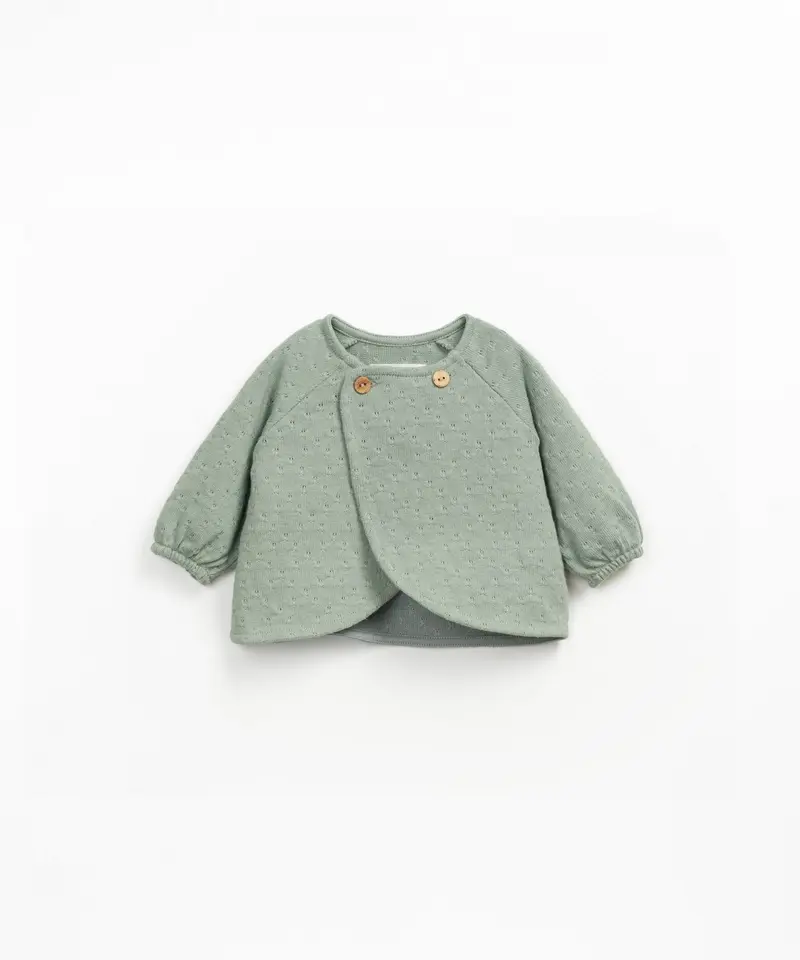 CARDIGAN IN JERSEY DECORATO