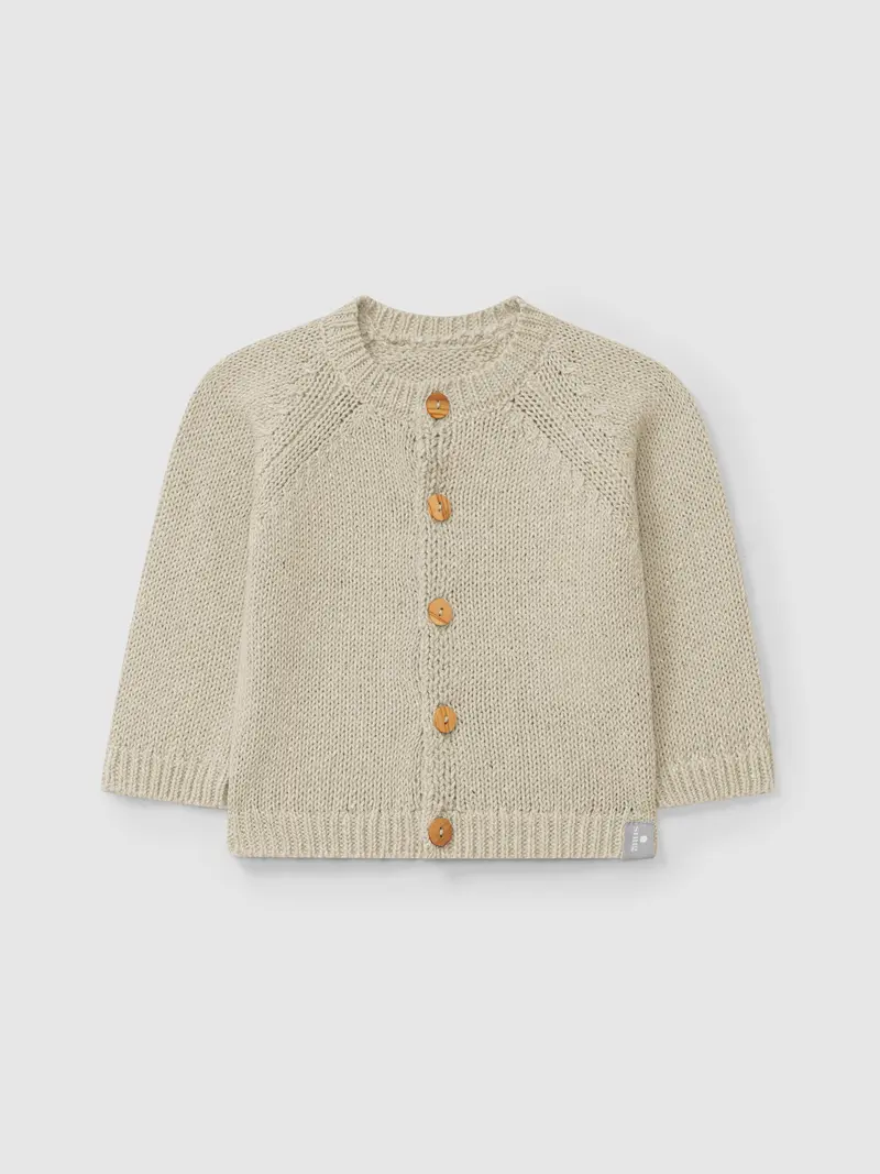 CARDIGAN LAVORATO A MAGLIA SCOLLO TONDO 5S010