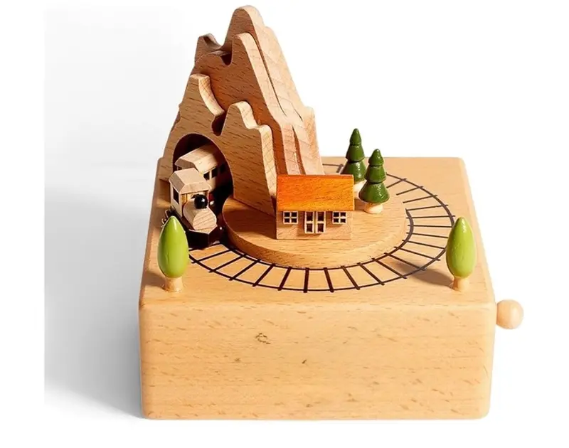 Carillon legno trenino pista