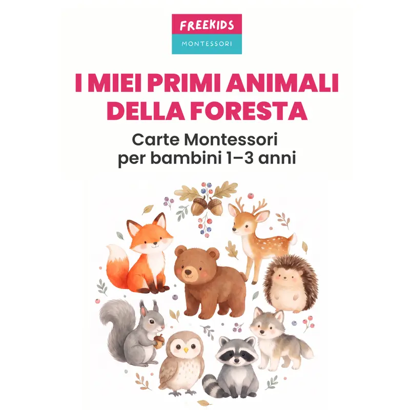 Carte Montessori Animali Della Foresta