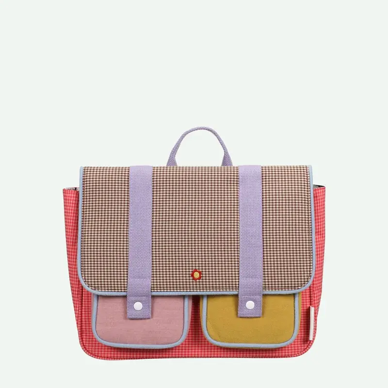 Cartella Scuola Sticky Lemon Lemon Tree Gingham Flower + Rose | Zaino Scuola Bambini