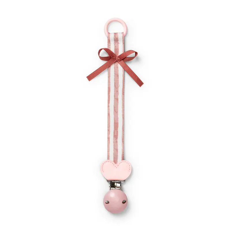 Catenella con clip in legno per il ciuccio - Pacifier Clip Wood