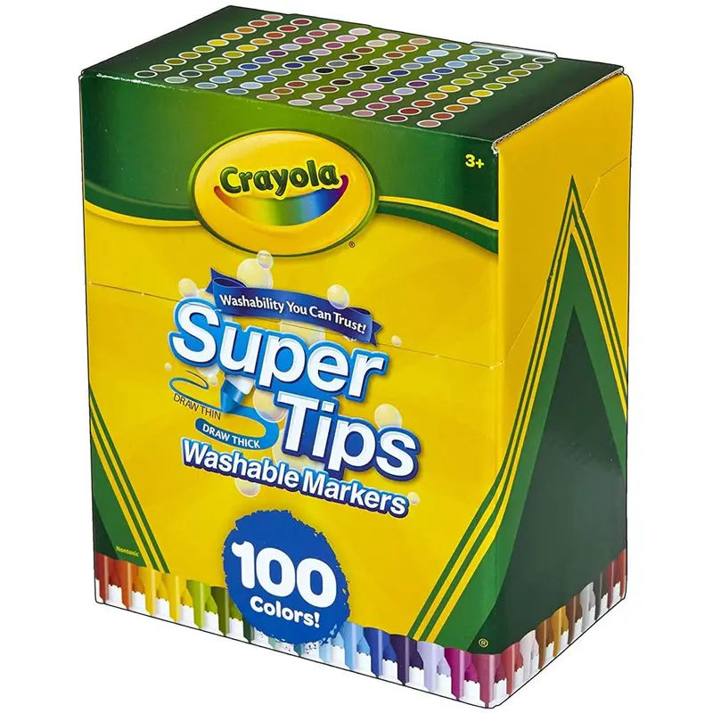 Cayola Super Tips Pennarelli Lavabili a Punta Media da 100 Pezzi 58-5100