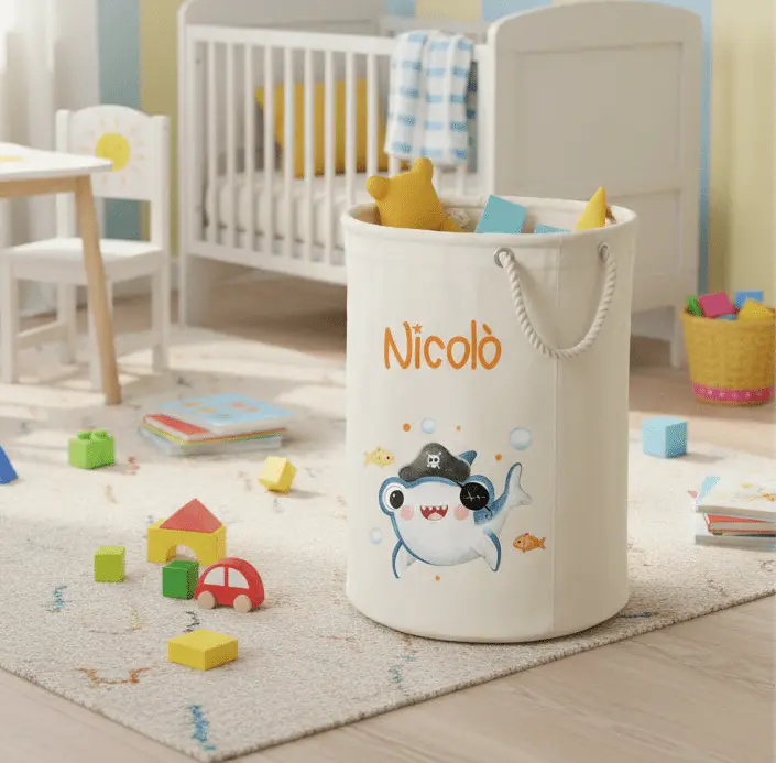 Ceste Portagiochi Morbide Personalizzabili Baby Shark