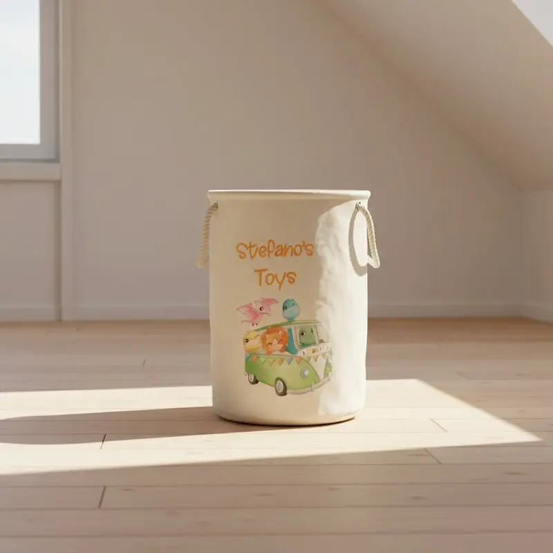 Ceste Portagiochi Morbide Personalizzabili Cute Dino