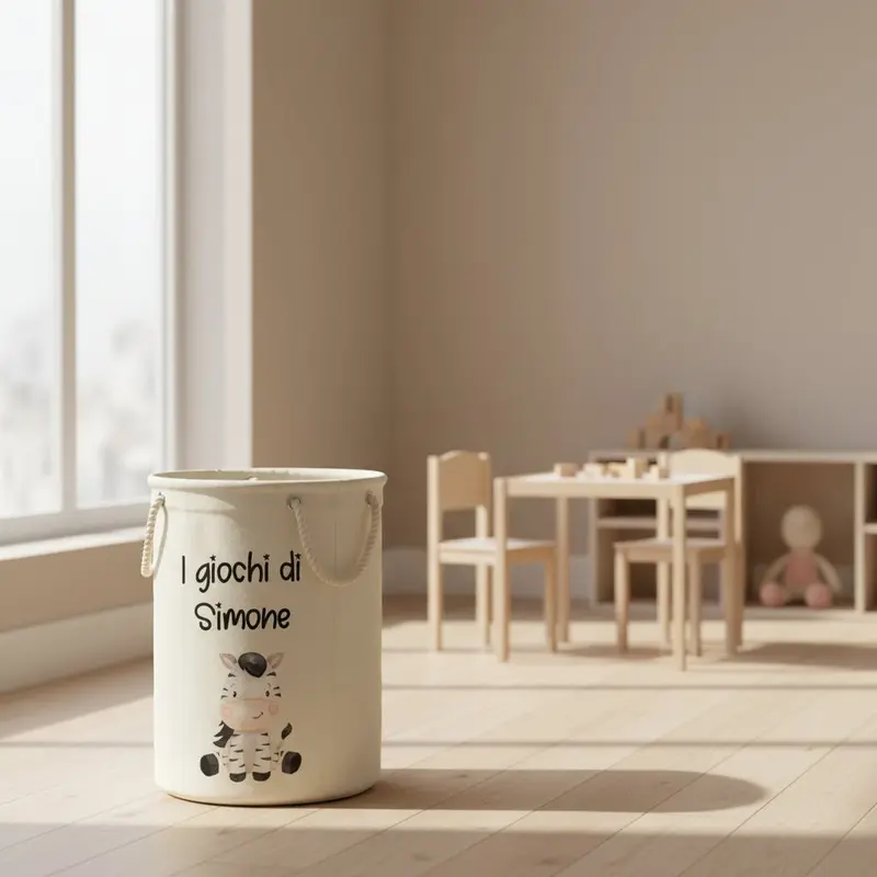 Ceste Portagiochi Morbide Personalizzabili Zebra