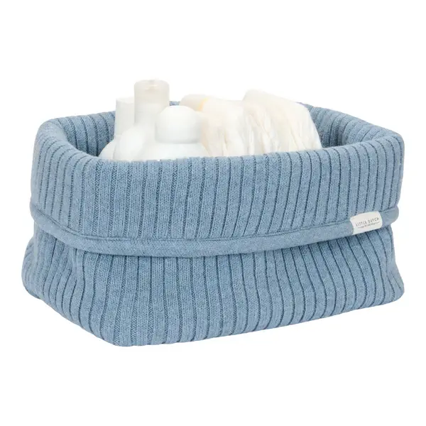 Cestino portaoggetti grande Little Dutch – Essentials Blu