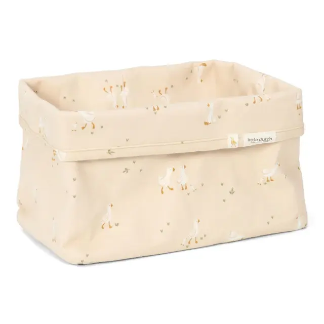 Cesto portaoggetti grande - Bianco - Newborn Naturals - Little Goose