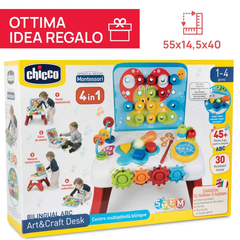 Chicco ABC Art e Craft Desk Bilingue Luci e Suoni 11550