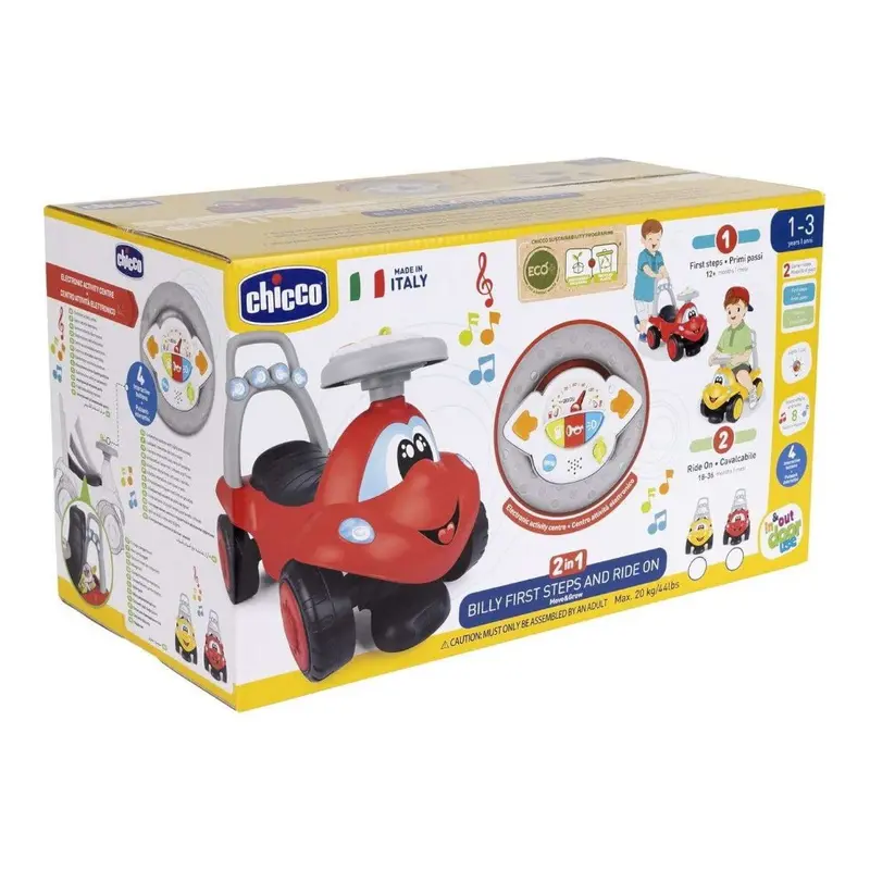 Chicco Billy Walk e Ride Eco+ Primi Passi Girello