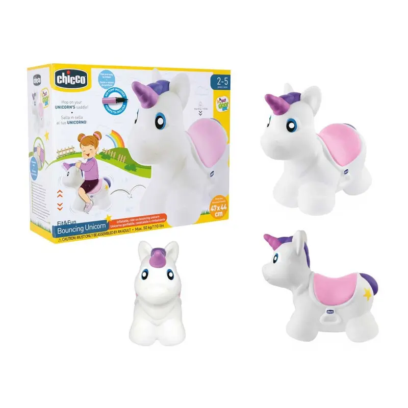 Chicco Bouncy Unicorno Cavalcabile Gonfiabile Rimbalzante 118521