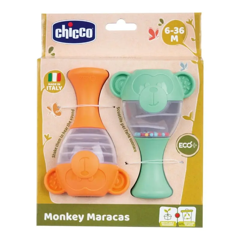 Chicco Maracas Colore Verde e Arancione 011859