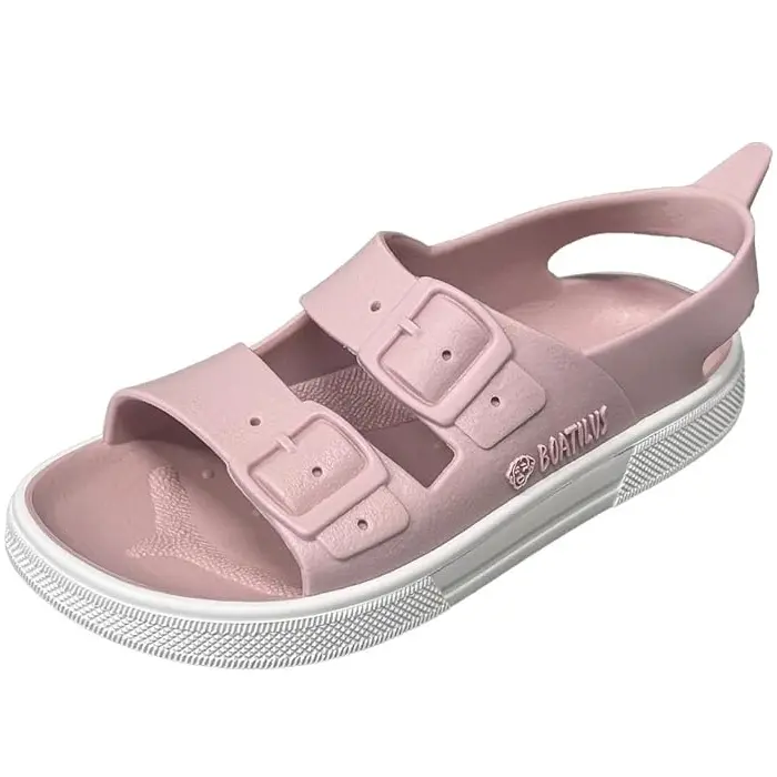 Ciabatte da spiaggia in gomma Irky Veg - Old Pink/White