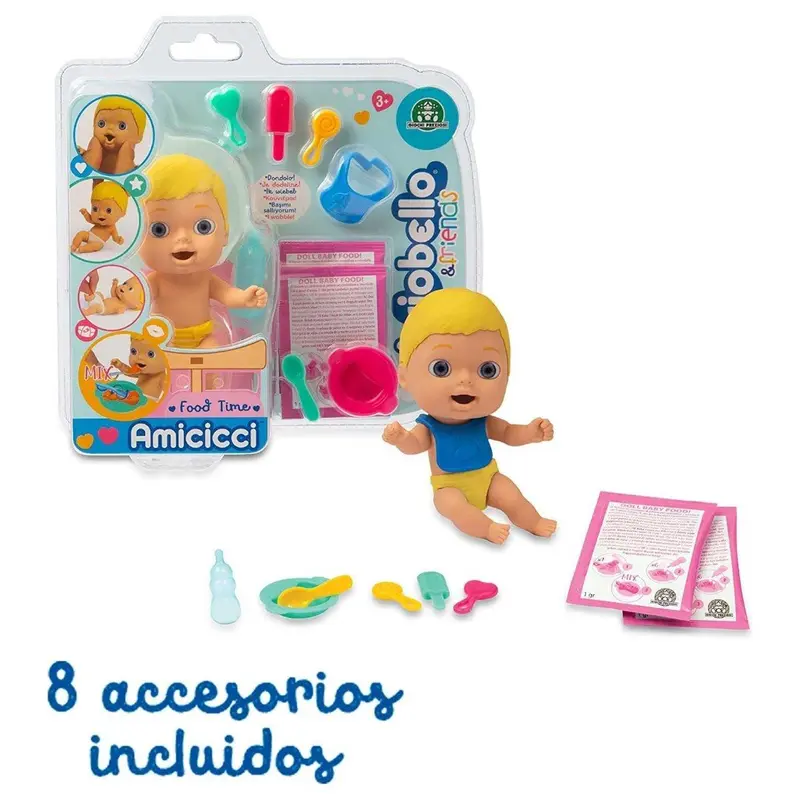 Cicciobello Amicici bebè set da pasto e Accessori