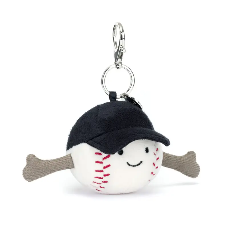 Ciondolo portachiavi peluche palla da baseball