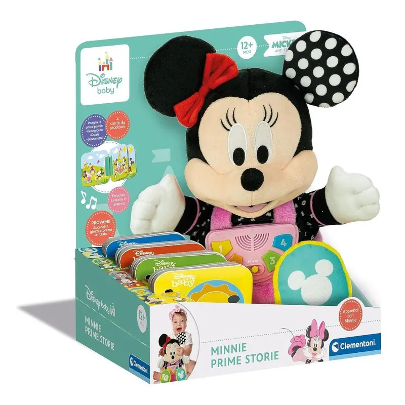 Clementoni Baby Minnie Storie-Raccontastorie Storyteller Disney Peluche 17852