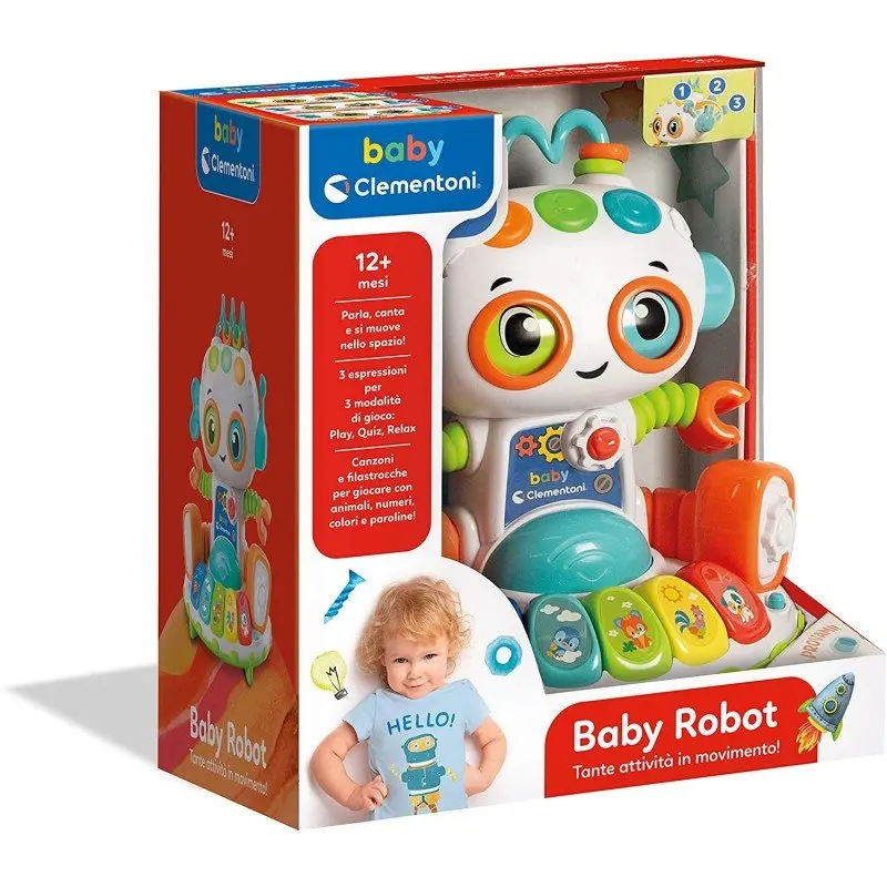 Clementoni Baby Robot Gioco Elettronico Parlante 17393