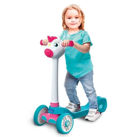 Clementoni Baby Unicorn Push Scooter-Monopattino