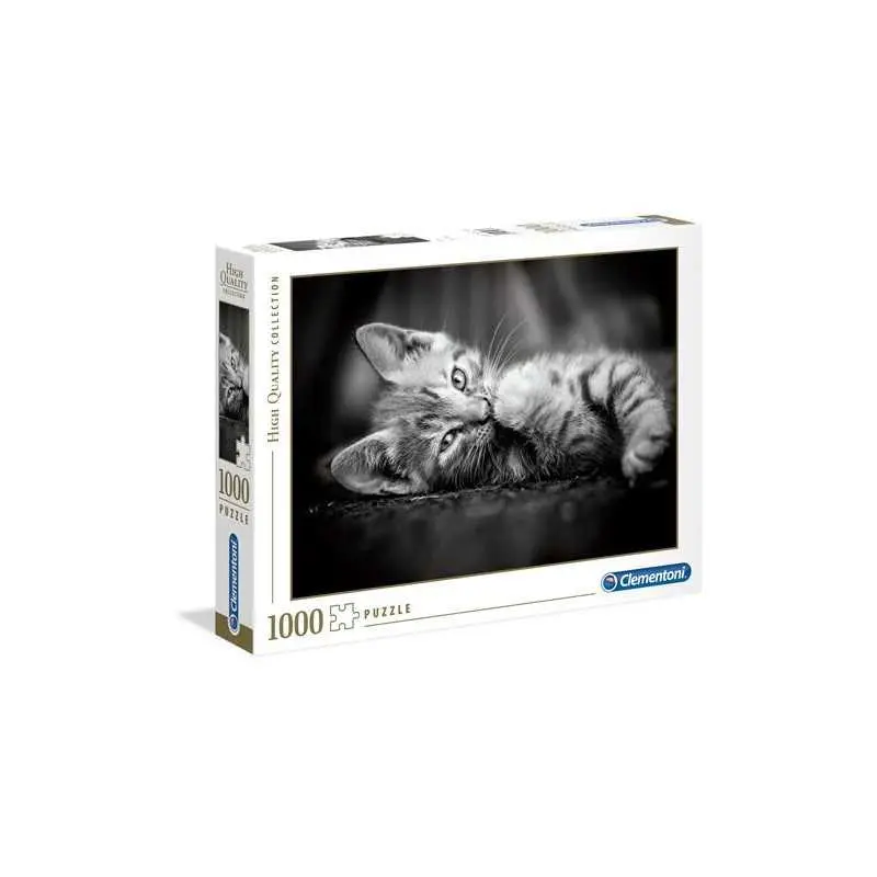 Clementoni Collection-Kitty Cat Puzzle 1000 Pezzi Multicolore 39422