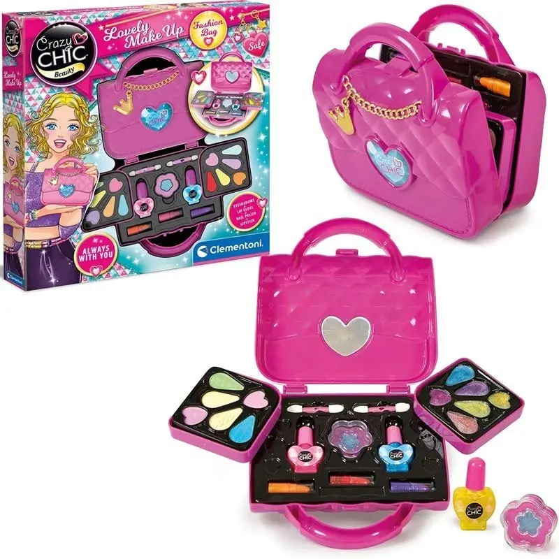 Clementoni Crazy Chic-Make Up Bag-Trousse Cofanetto Trucci 18743