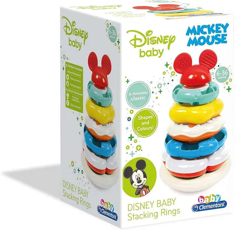 Clementoni Disney Baby Anelli Impilabili Gioco per Multicolore 17284