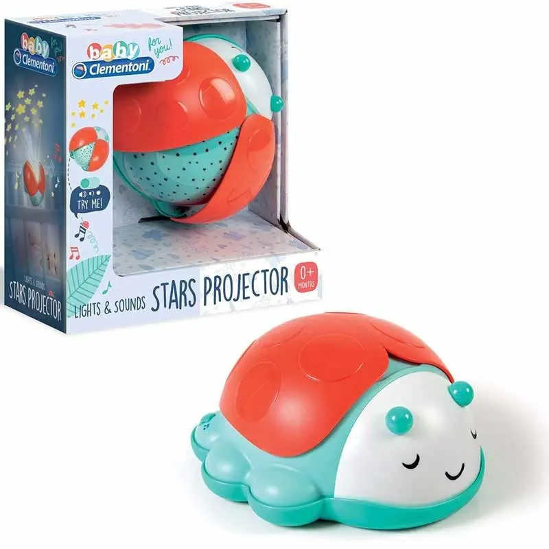 Clementoni Light & Sounds Stars Projector Proiettore Luci da Culla