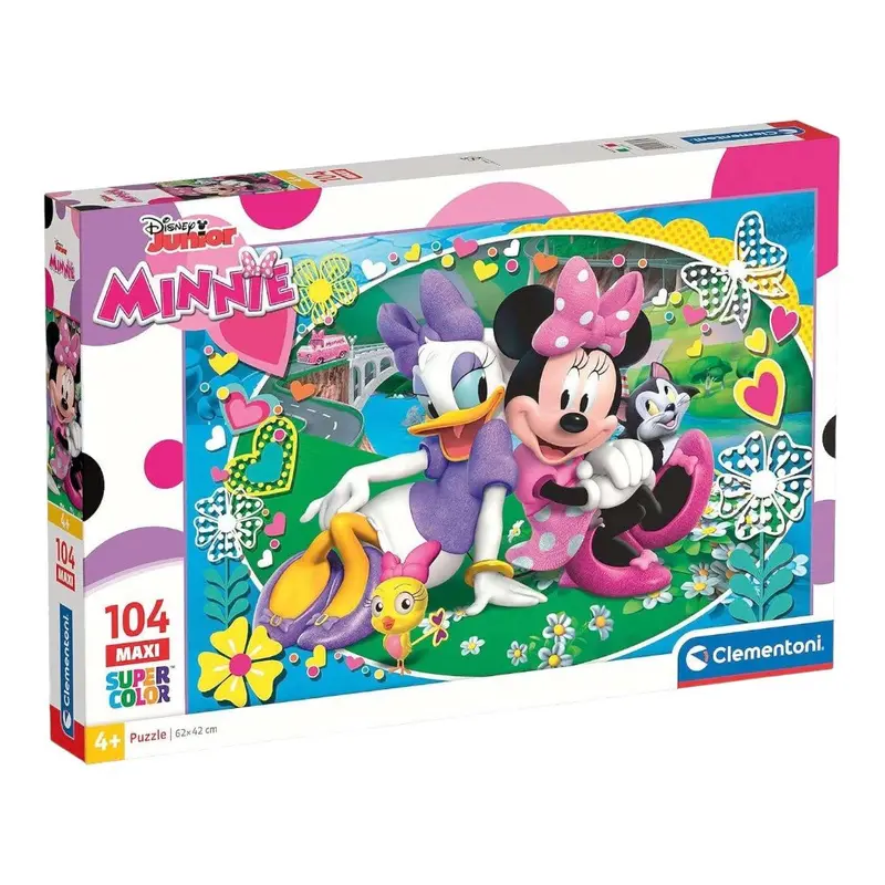 Clementoni Minnie Minnie's Happy Helpers Supercolor Puzzle Multicolore 104 Pezzi
