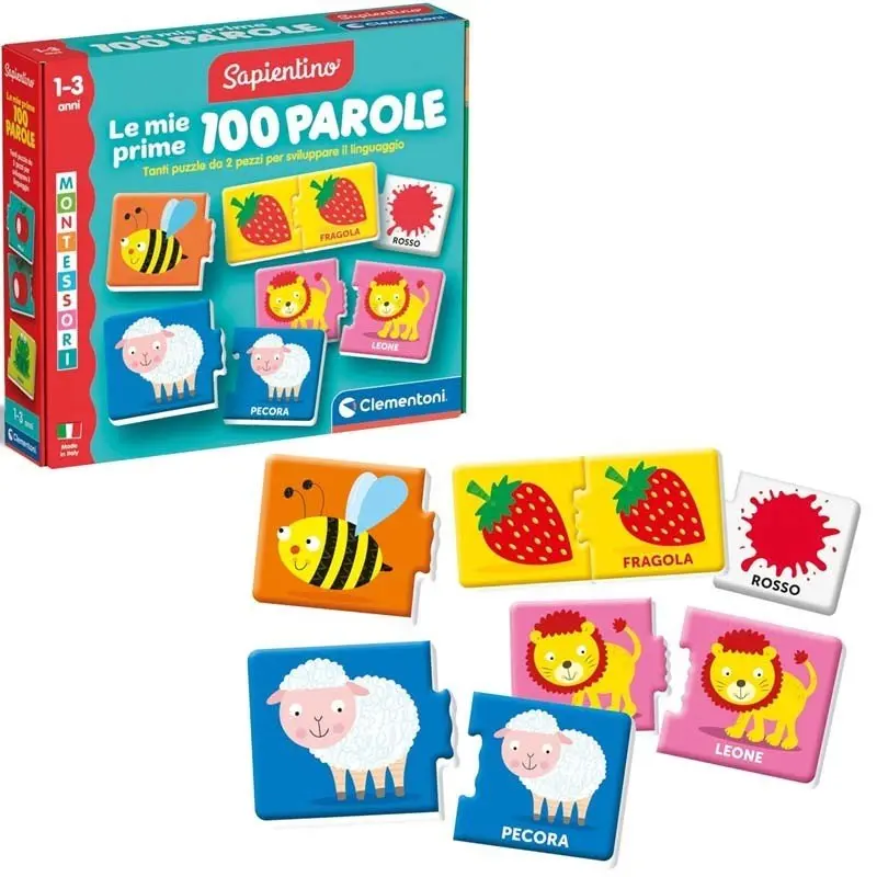 Clementoni Montessori Le Mie Prime 100 Parole 16851