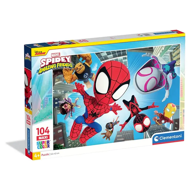 Clementoni Puzzle Marvel Spidey Supercolor 104 Pezzi 23777