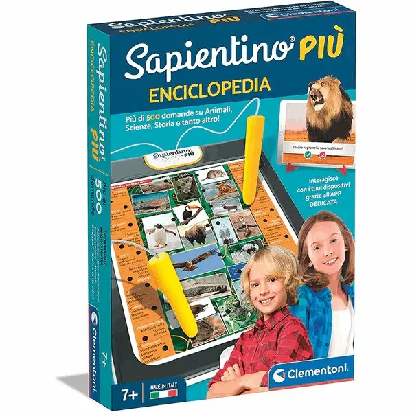 Clementoni Sapientino Enciclopedia-Gioco Elettronico Quiz Animali