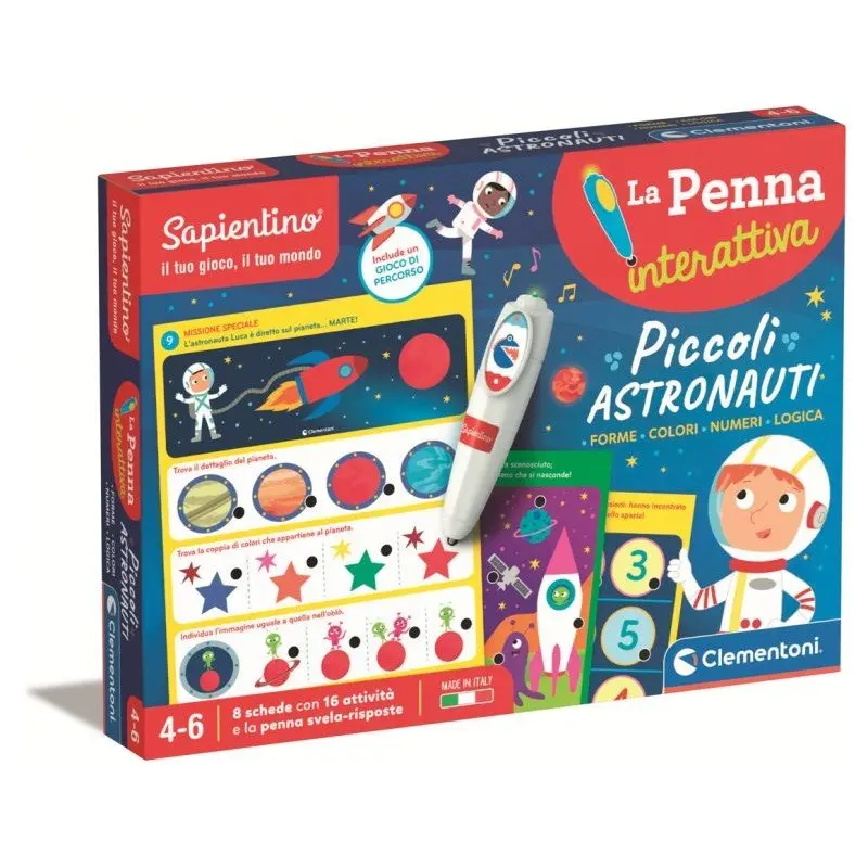 Clementoni Sapientino I Piccoli Astronauti Quiz Interattivo Educativo Penna